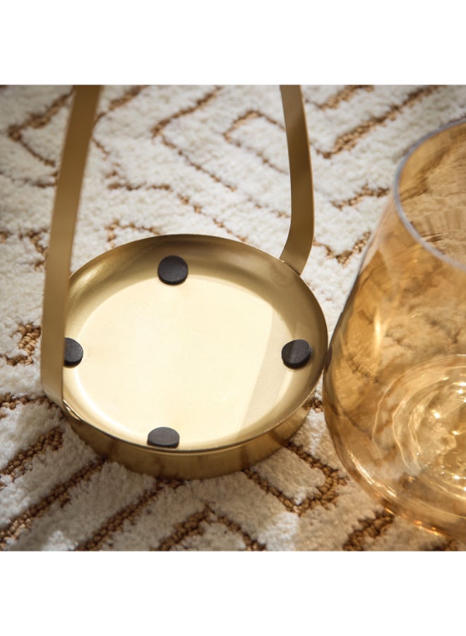 Home Box Accord Metal Candleholder with Lustre Glass - 17.5x14x25.5 cm - Image 3